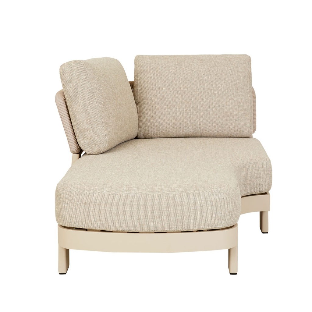 Valencia Rope Left Chaise Sofa - Natural