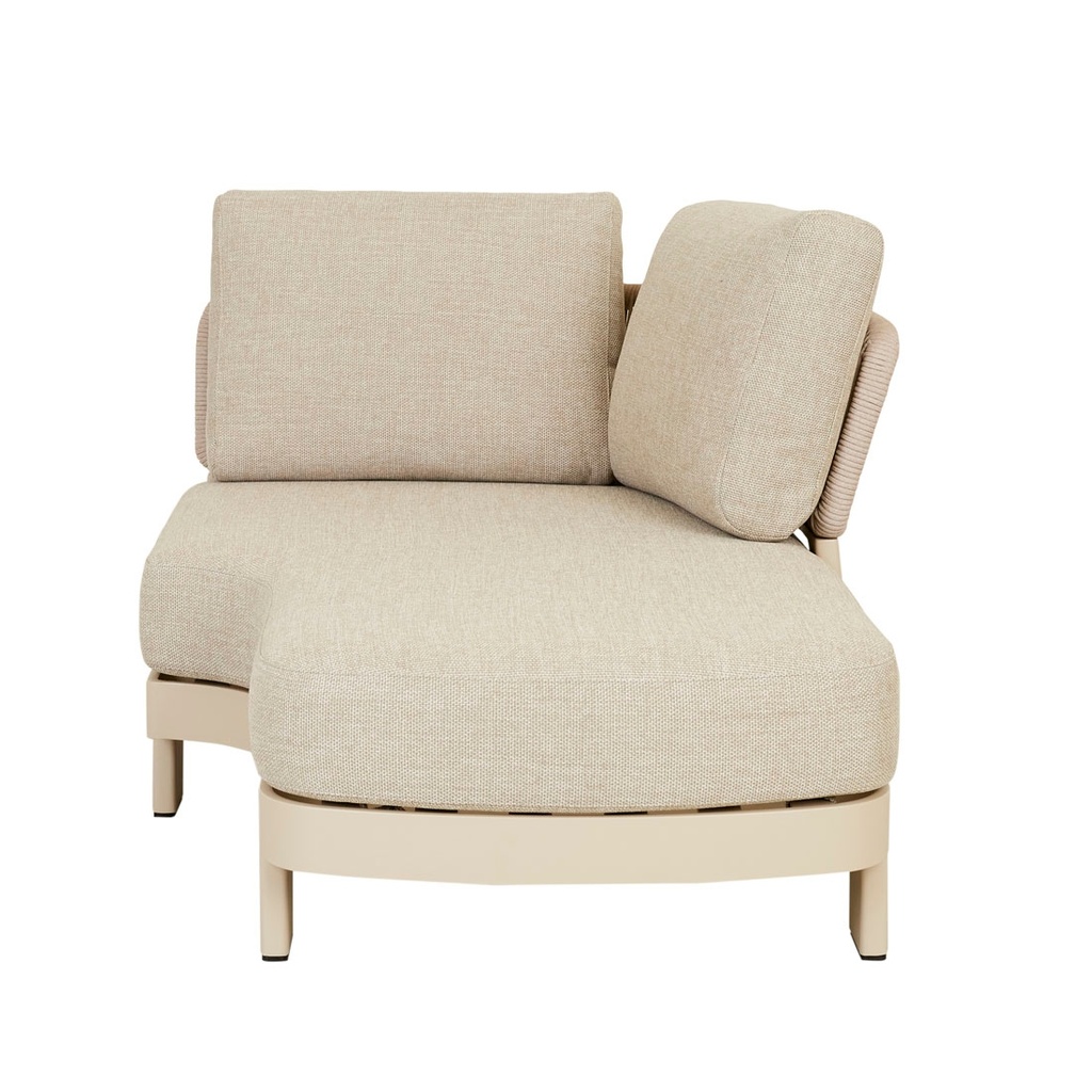 Valencia Rope Right Chaise Sofa - Natural