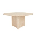 Verity Round Dining Table - Natural Travertine