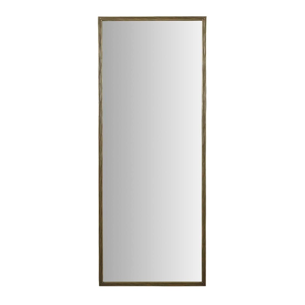 [VERONA-RIBBED-FLOOR-MIRROR-ANTIQUE-BRASS-MIR-VERO-RIB-FLR] Verona Ribbed Floor Mirror - Antique Brass