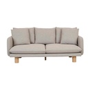 Vittoria Elliot 3 Seater Sofa - Eames Steel - Natural Ash