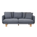 Vittoria Elliot 3 Seater Sofa - Prussian - Natural Ash