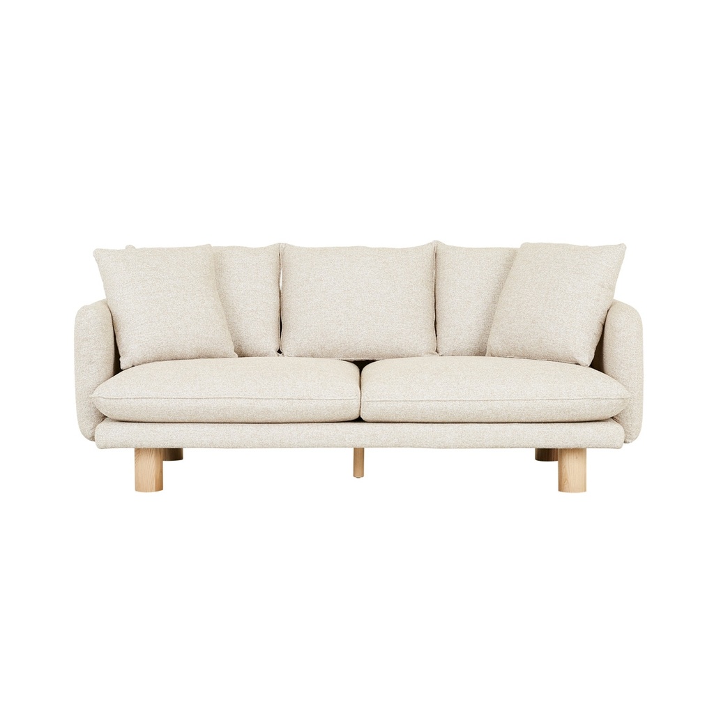 Vittoria Elliot 3 Seater Sofa - Staunch Almond - Natural Ash