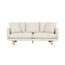 Vittoria Elliot 3 Seater Sofa - Staunch Almond - Natural Ash