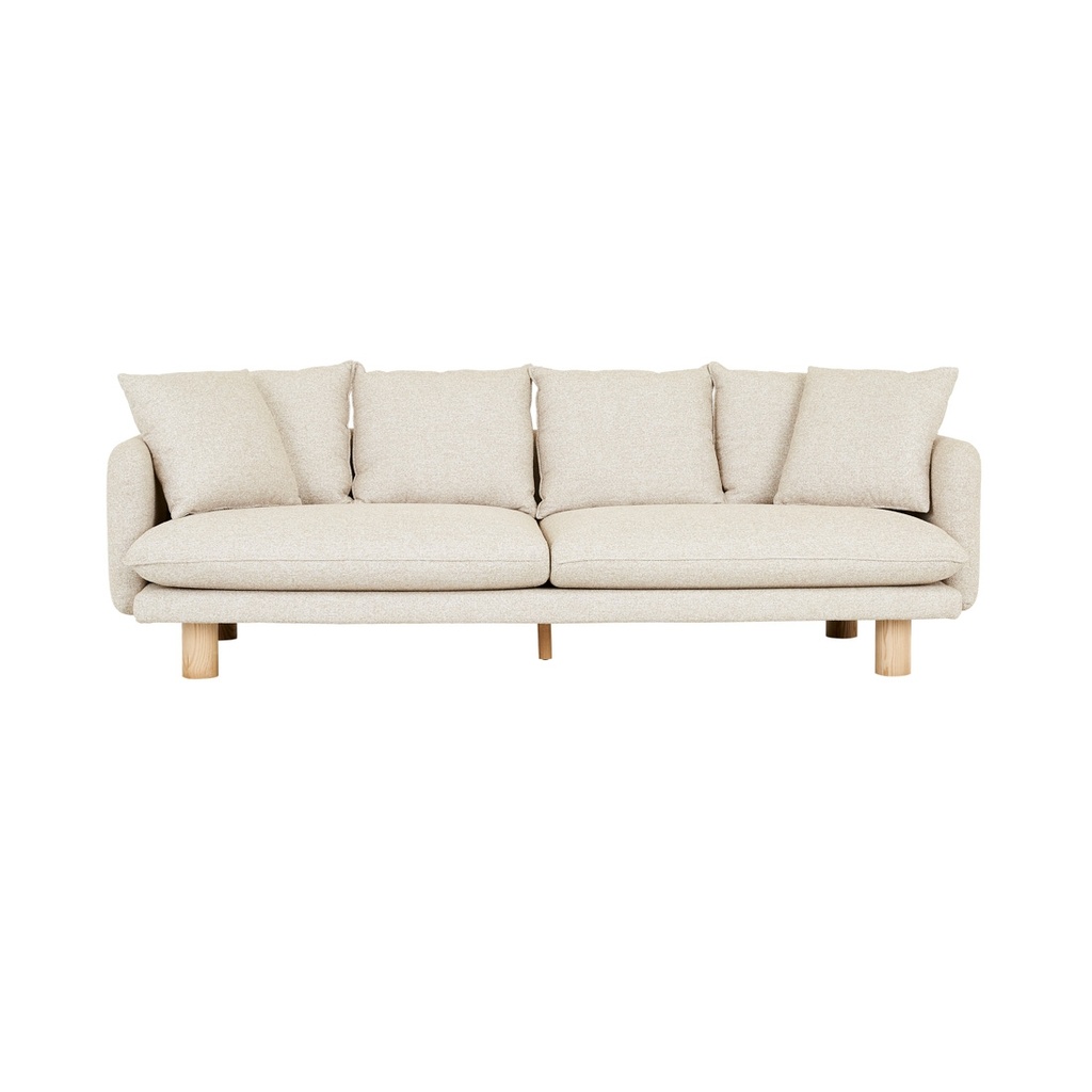 Vittoria Elliot 4 Seater Sofa - Staunch Almond - Natural Ash