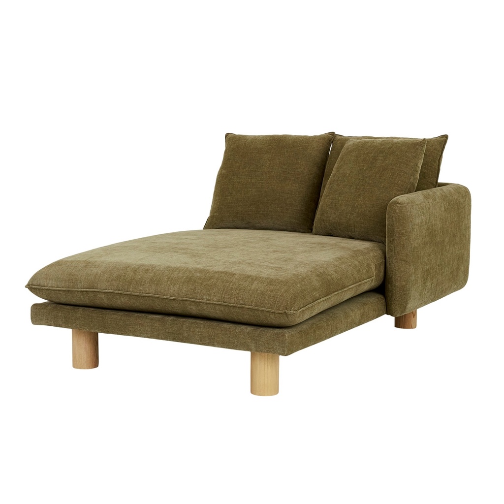 Vittoria Elliot Right Chaise - Copeland Olive