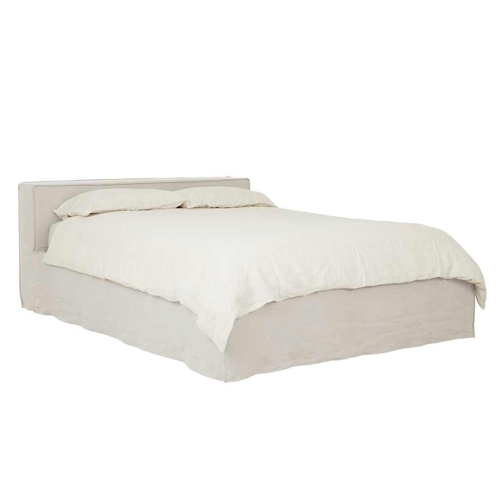 [VITTORIA-ESCAPE-SLIPCOVER-BED-EAMES-PARCHMENT-BED-VIT-ESC-SLIP-X] Vittoria Escape Slipcover Bed - Eames Parchment