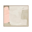 Urban Dawn Hand-Painted Wall Art - Coral