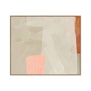 Urban Gold Hand-Painted Wall Art - Coral