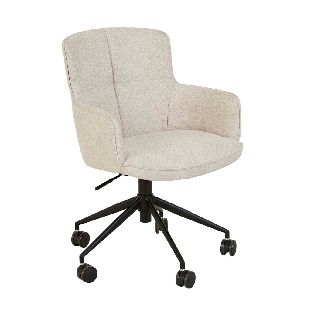 [WALTER-OFFICE-CHAIR-SEASHELL-BLACK-METAL-CH-WALT-OFF-BLACK-METAL] Walter Office Chair - Seashell - Black Metal