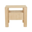 Willa Bedside - Satin Oak