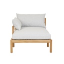 Wilomena Left Chaise Sofa - Sunproof Copacobana 164 (Gully Grey)