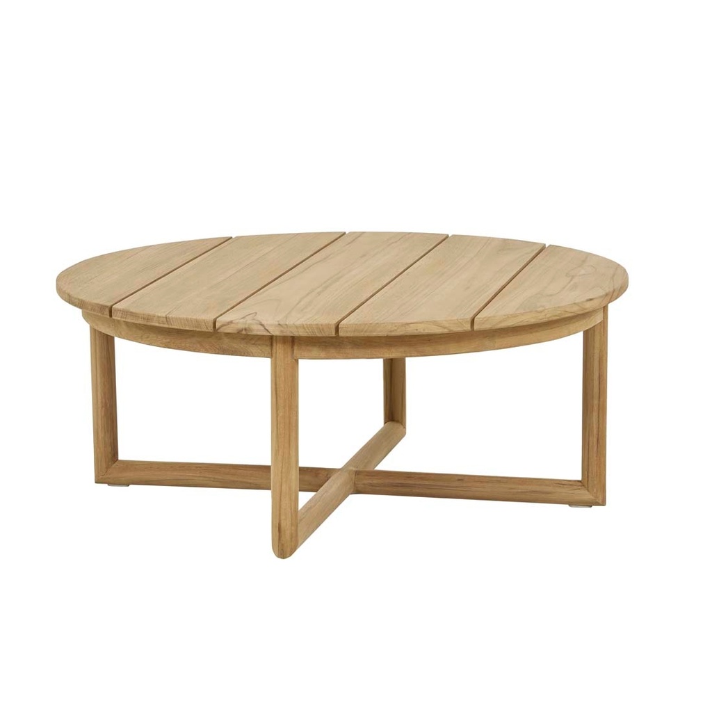[WILOMENA-ROUND-COFFEE-TABLE-NATURAL-TEAK-CT-WILO-RD] Wilomena Round Coffee Table - Natural Teak