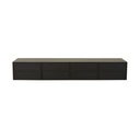 Marcel Entertainment Unit - Matt Black Oak