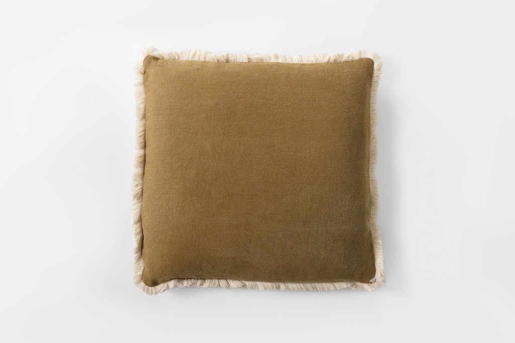 [DUKE-OL-FRI] Duke Fringe Cushion Olive