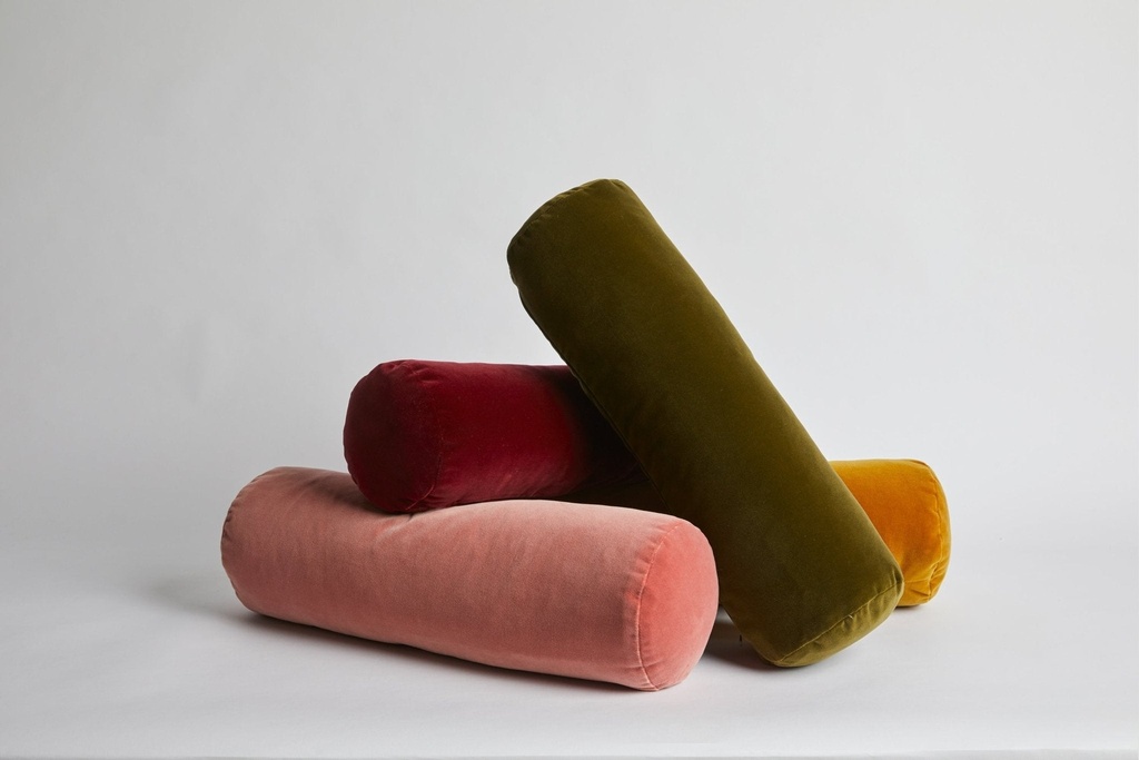 [ELBOLKHA] Elk Bolster Cushion Khaki