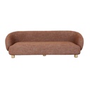 Flo 3 Seater Sofa - Brick - Natural Ash