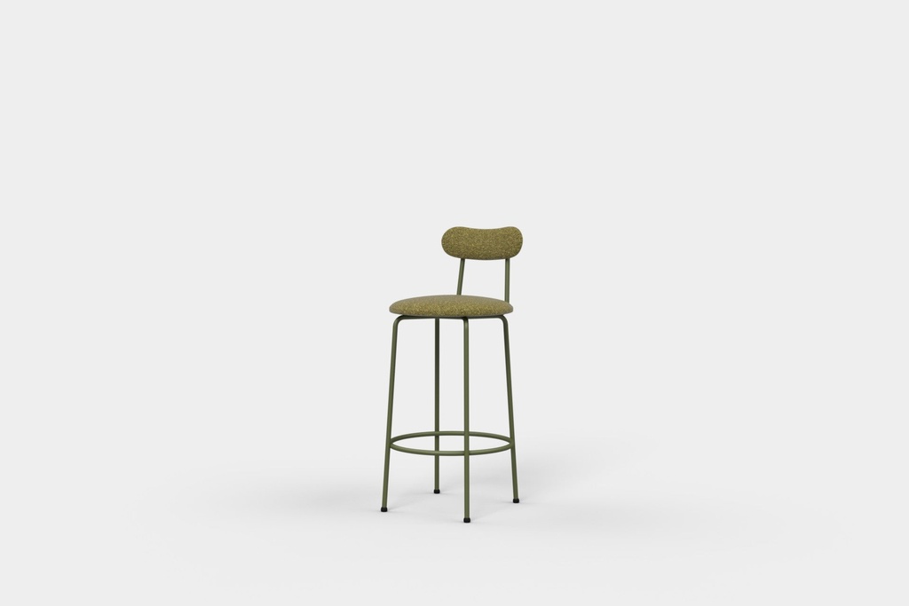 Kai Bar Stool Low Upholstered Seat and Back
