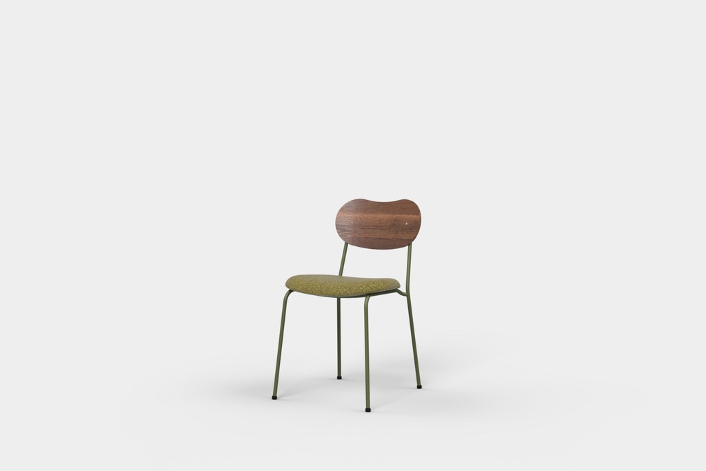 Kai Dining Chair Upholstered Seat and Veneer Back