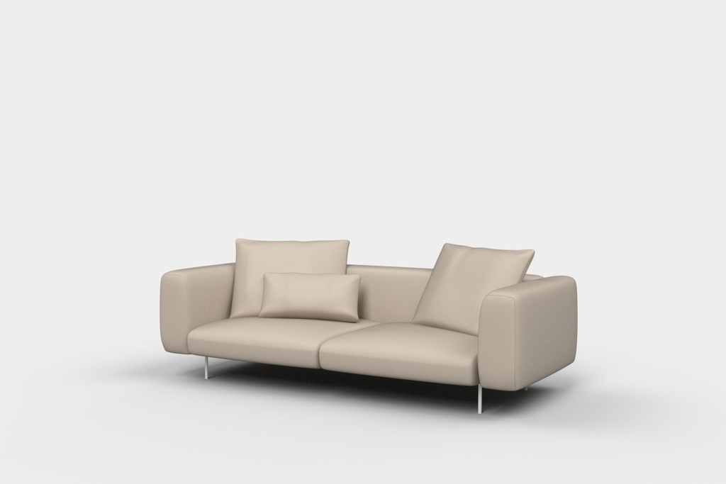 Ex-display - Miller 3 Seater Sofa Fog Leather