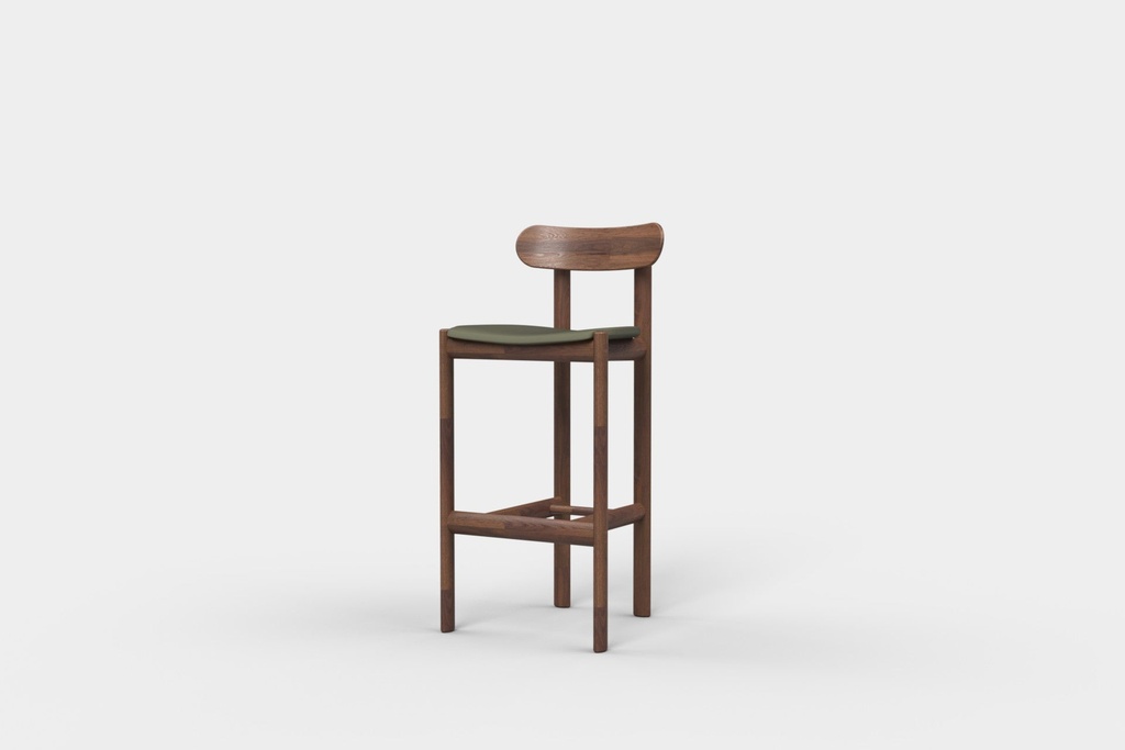 [FLS510271-464] Ex-display - Rye Upholstered High Barstool Khaki
