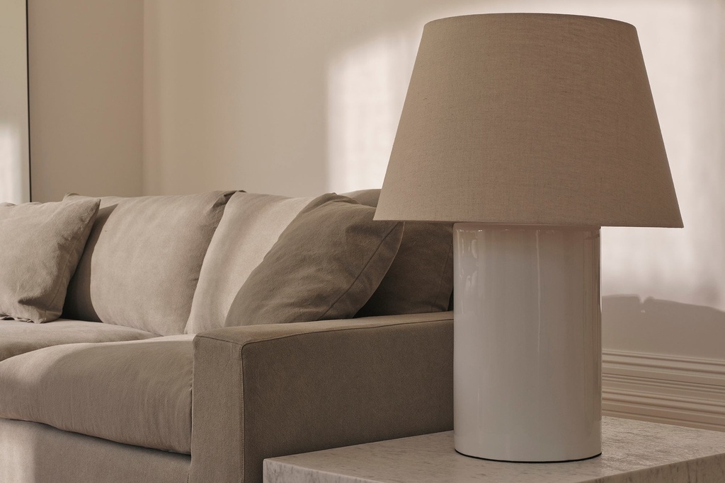 [5066M-4-WHIT] Jean De Jute Lamp - Large