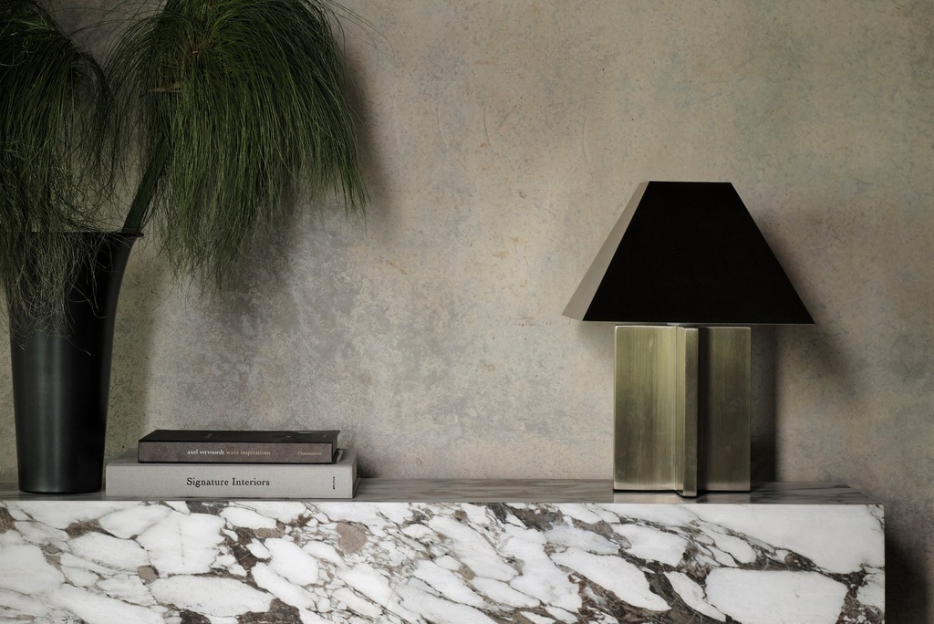 [5082M-1-49-49] Zaha Brushed Steel Lamp