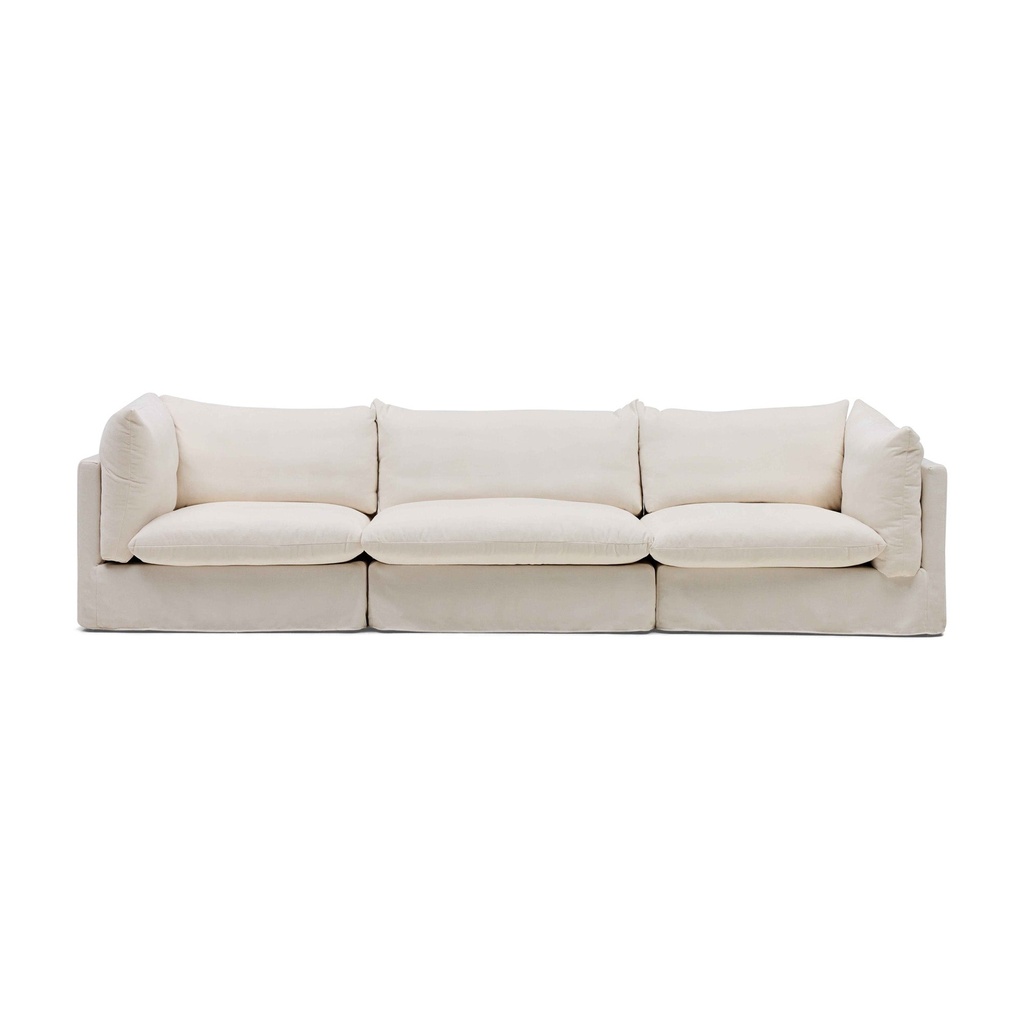 [F716] Mia Modular Sofa Warm Ivory 3 Seat