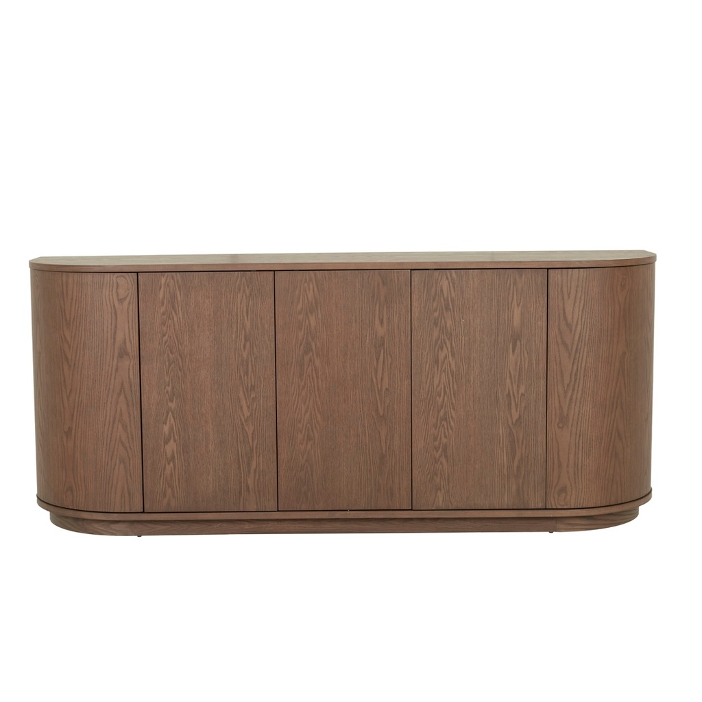 [BUF-OBER-CRES-SMOKED-ASH] Oberon Crescent Buffet - Smoked Ash