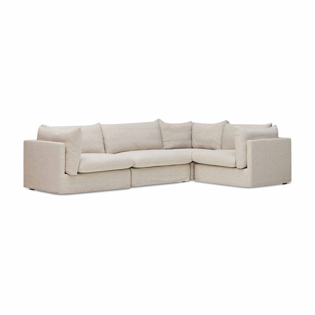 [F998] Mia Modular Sofa Dune 4 Seat Corner