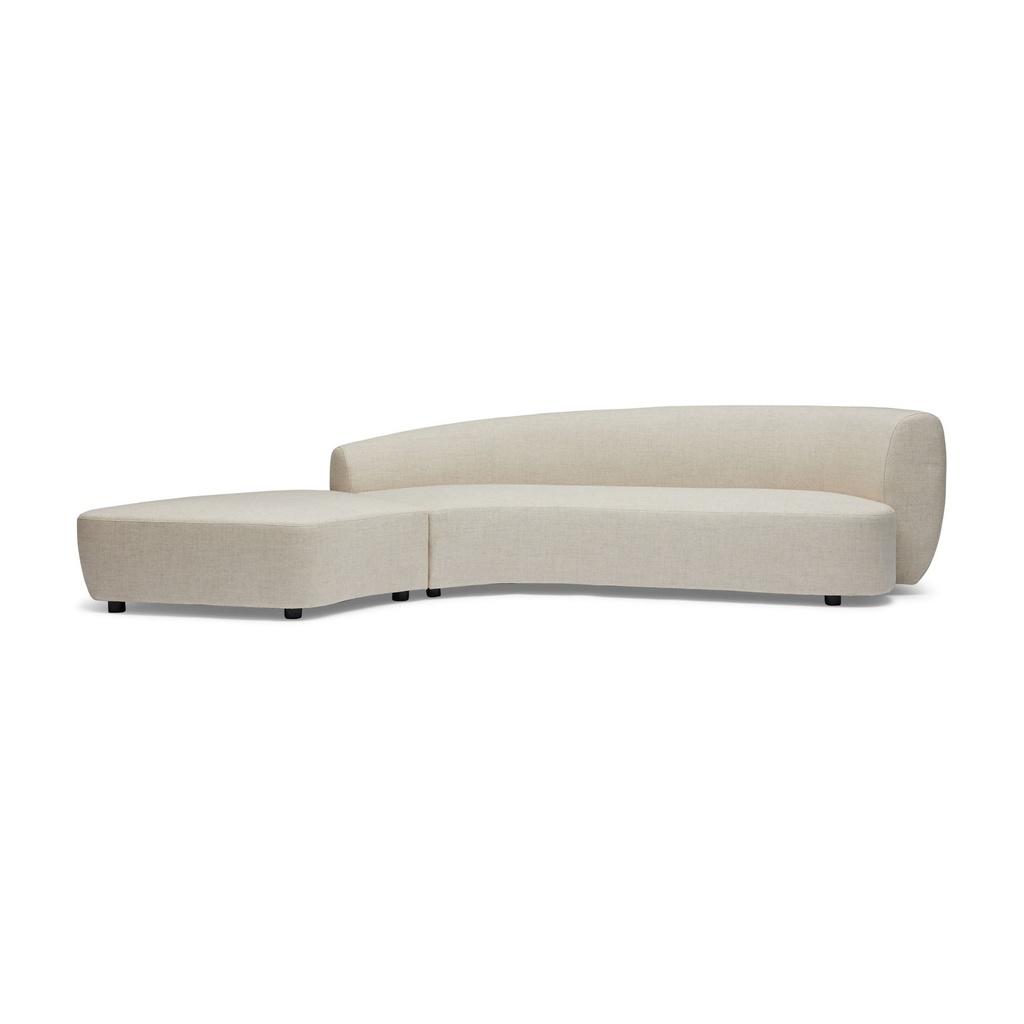 [F626L] Celine Sectional Sofa Ivory Left