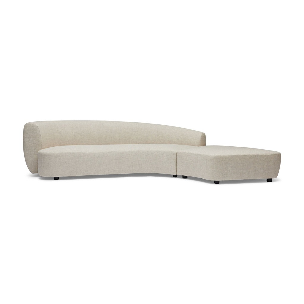 [F626R] Celine Sectional Sofa Ivory Right