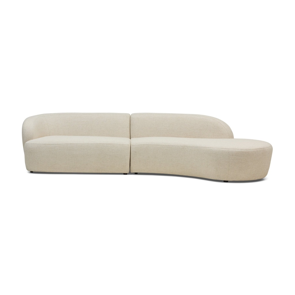 [F700] Lune Sectional Sofa Right Fresco White