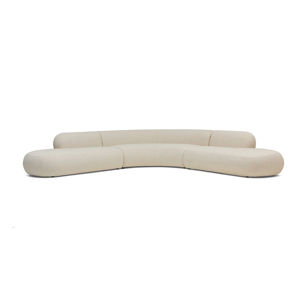 [F701] Soho Sectional Sofa Fresco White