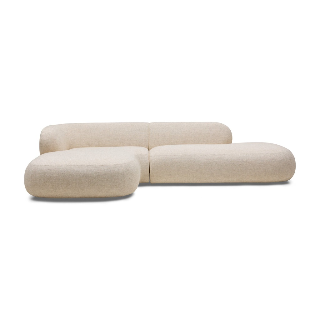 [F909] Ames Sectional Sofa Left Fresco White