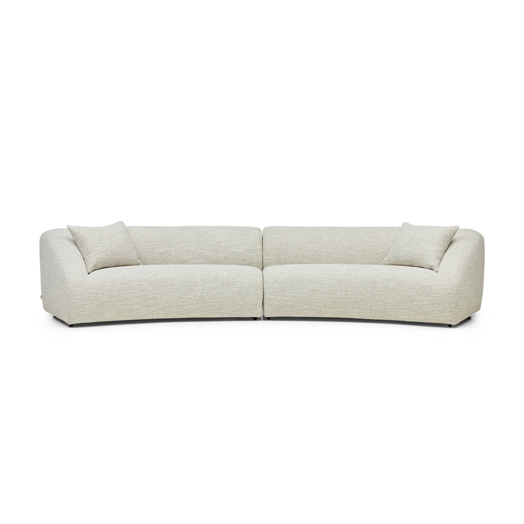 [F911] Amelie Sectional Sofa Pebble Weave