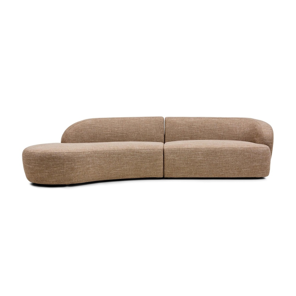 [F925] Lune Sectional Sofa Left Woodsmoke