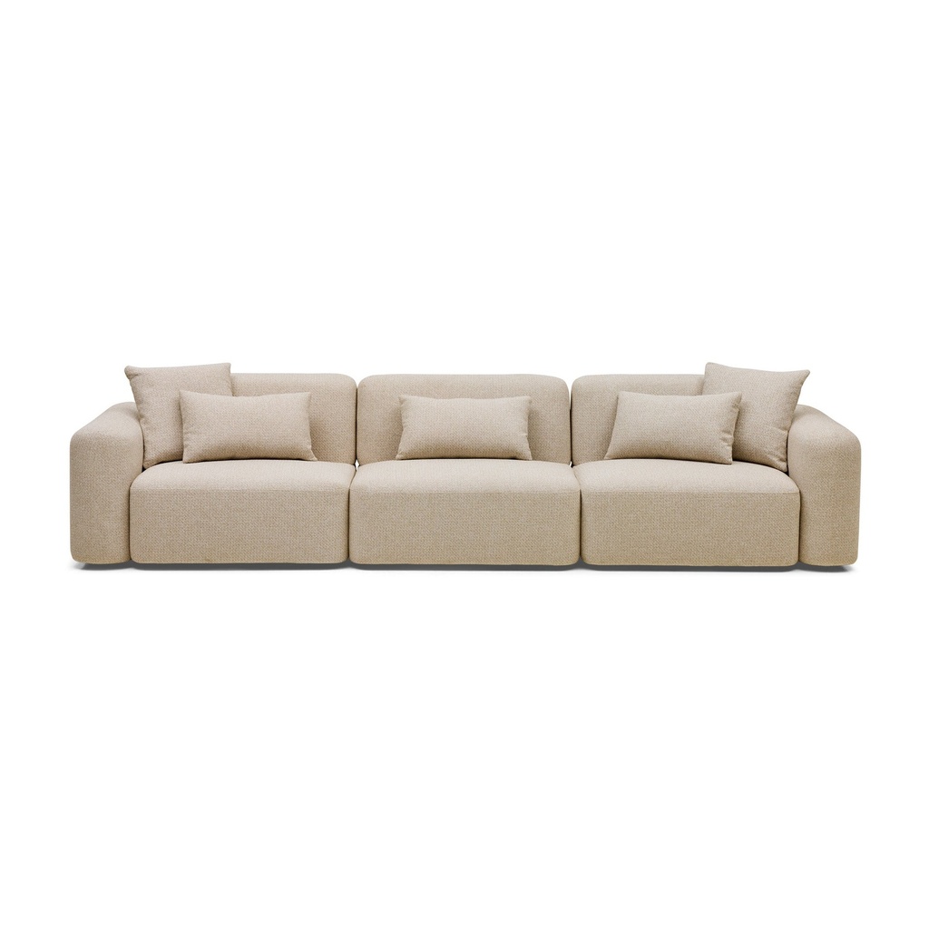[F781] Pascal Modular Sofa Biscuit 3 Seat