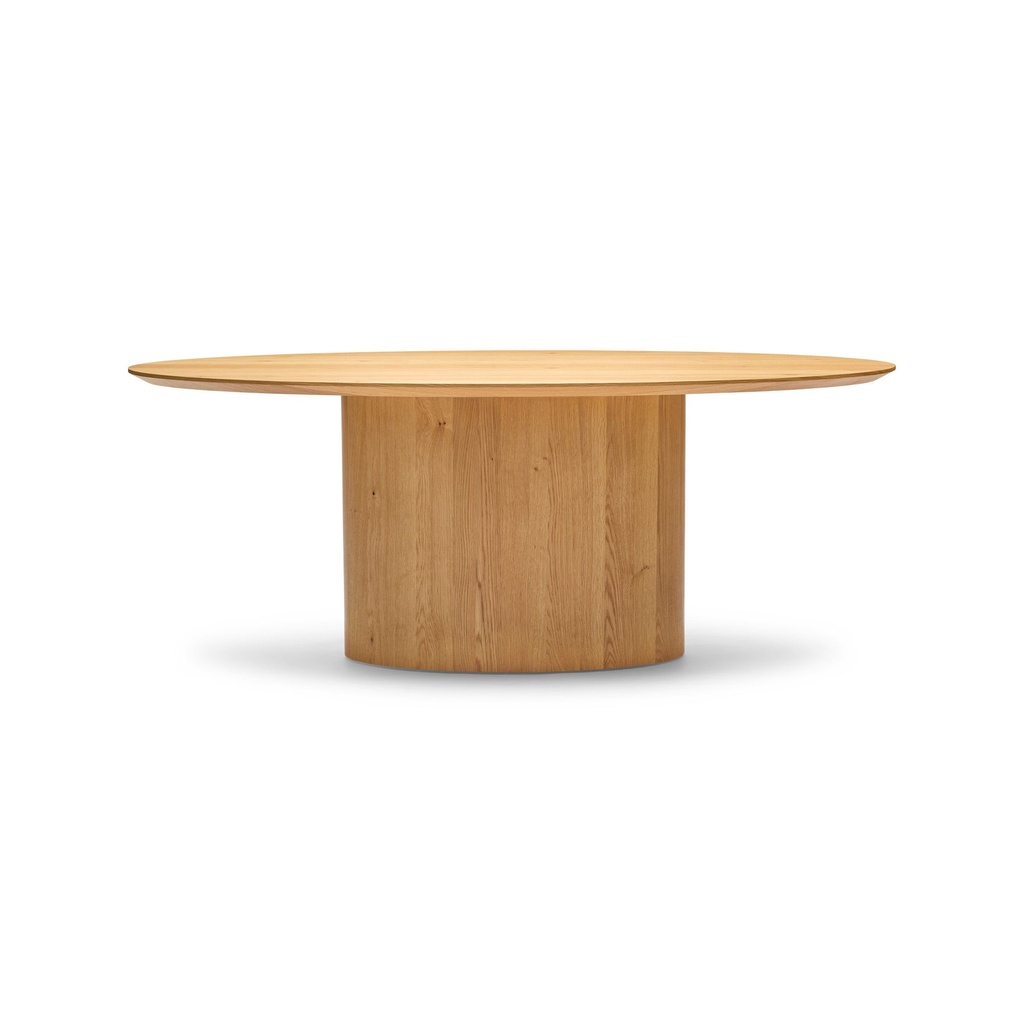 [I762] Pippa Oval Dining Table Natural Medium