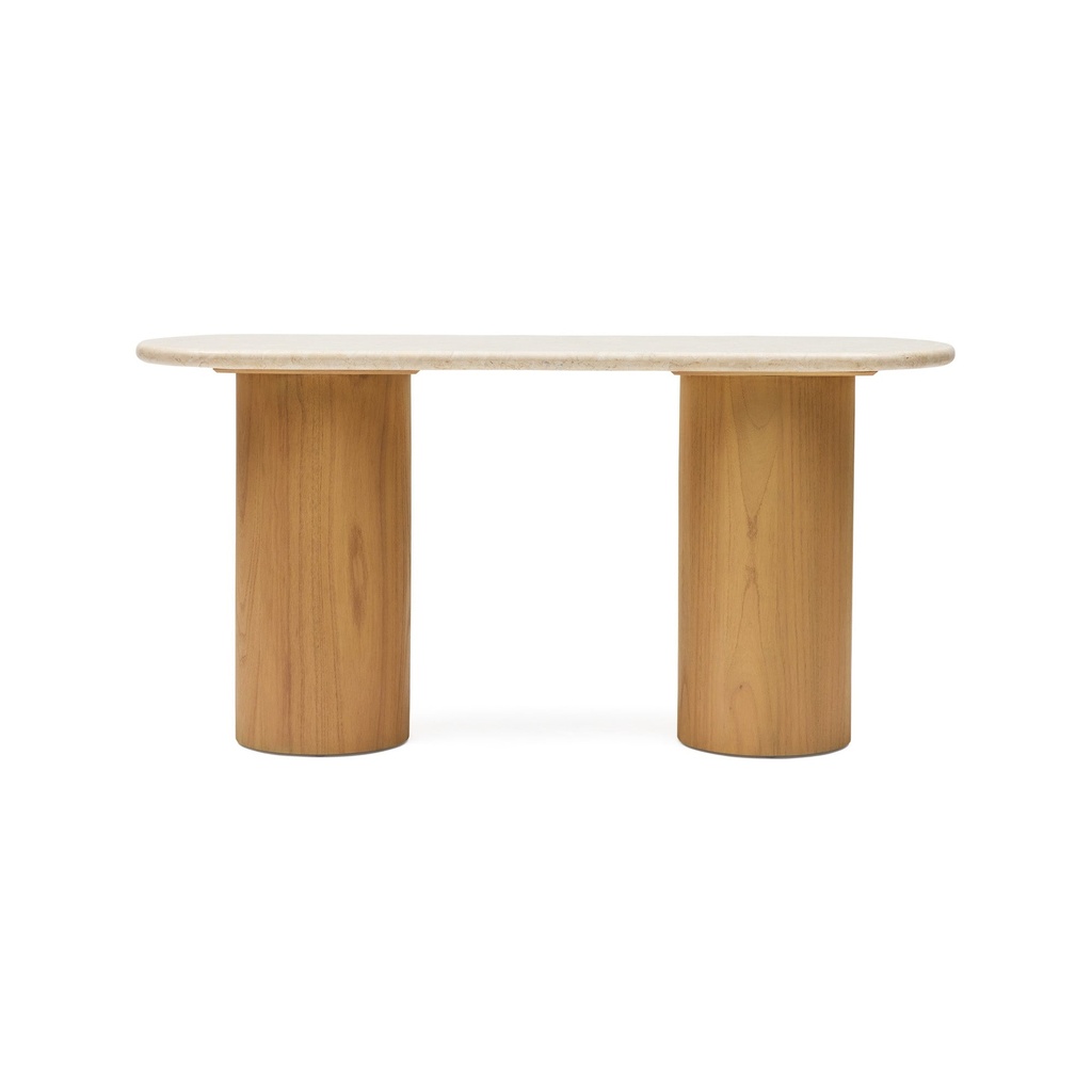 [A270] Basma Marble Console Natural