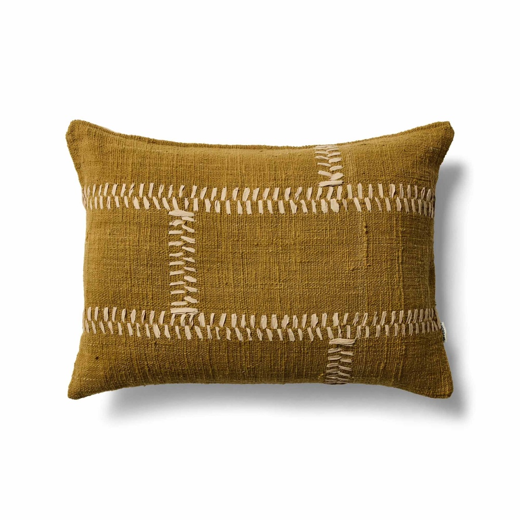 [C835] Hans Rectangle Cushion Olive 50x70