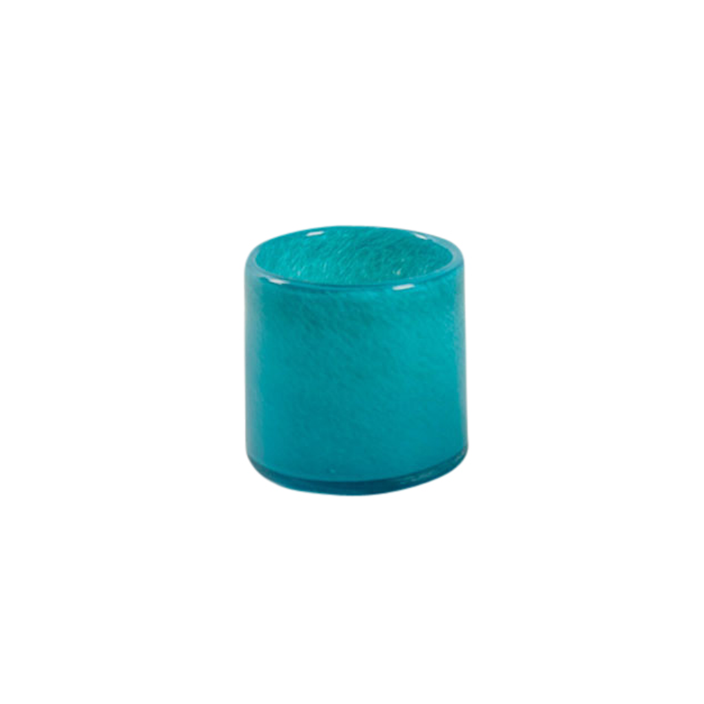 [E018] Oceania Votive Glass Blue Small