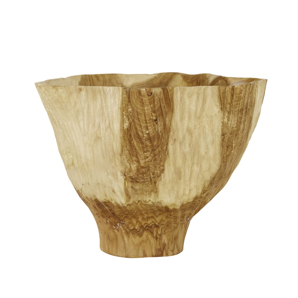 [ACADIA-FLOUNCE-BOWL-LARGE-NOUGAT-DEC-ARDI-FLON-BOWL-LG] Acadia Flounce Bowl Large - Nougat