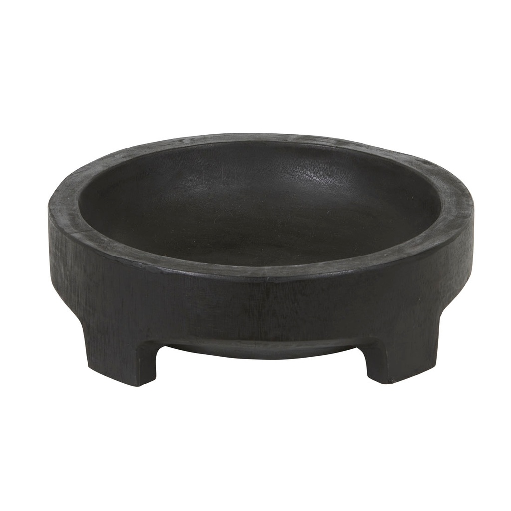 [ACADIA-FOOTED-BOWL-LICORICE-DEC-ARDI-FTED-BOWL] Acadia Footed Bowl - Licorice