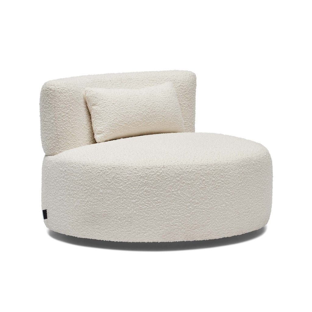 [F238] Claudia Swivel Chair Ivory