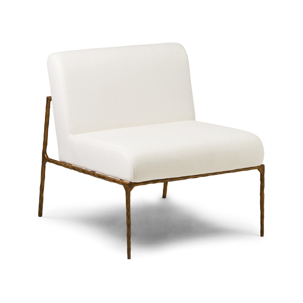 [F278] Mila Chair Powder White & Gold