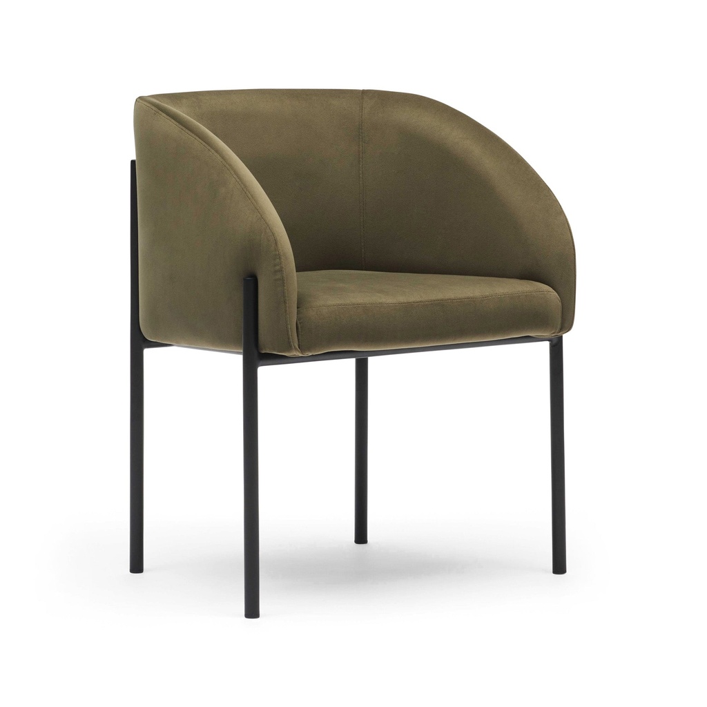 [F490] Maddox Dining Chair Olive Green