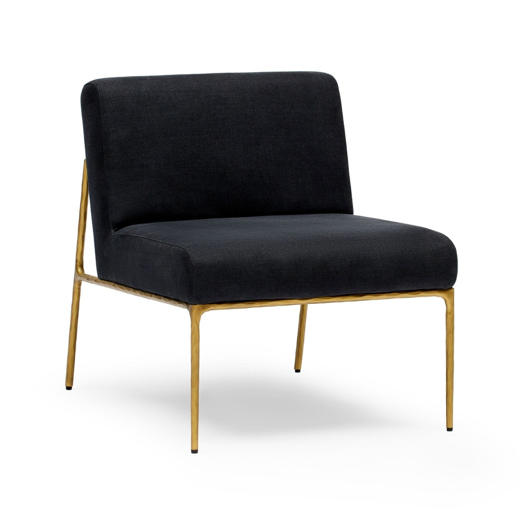 [F512] Mila Chair Black & Gold