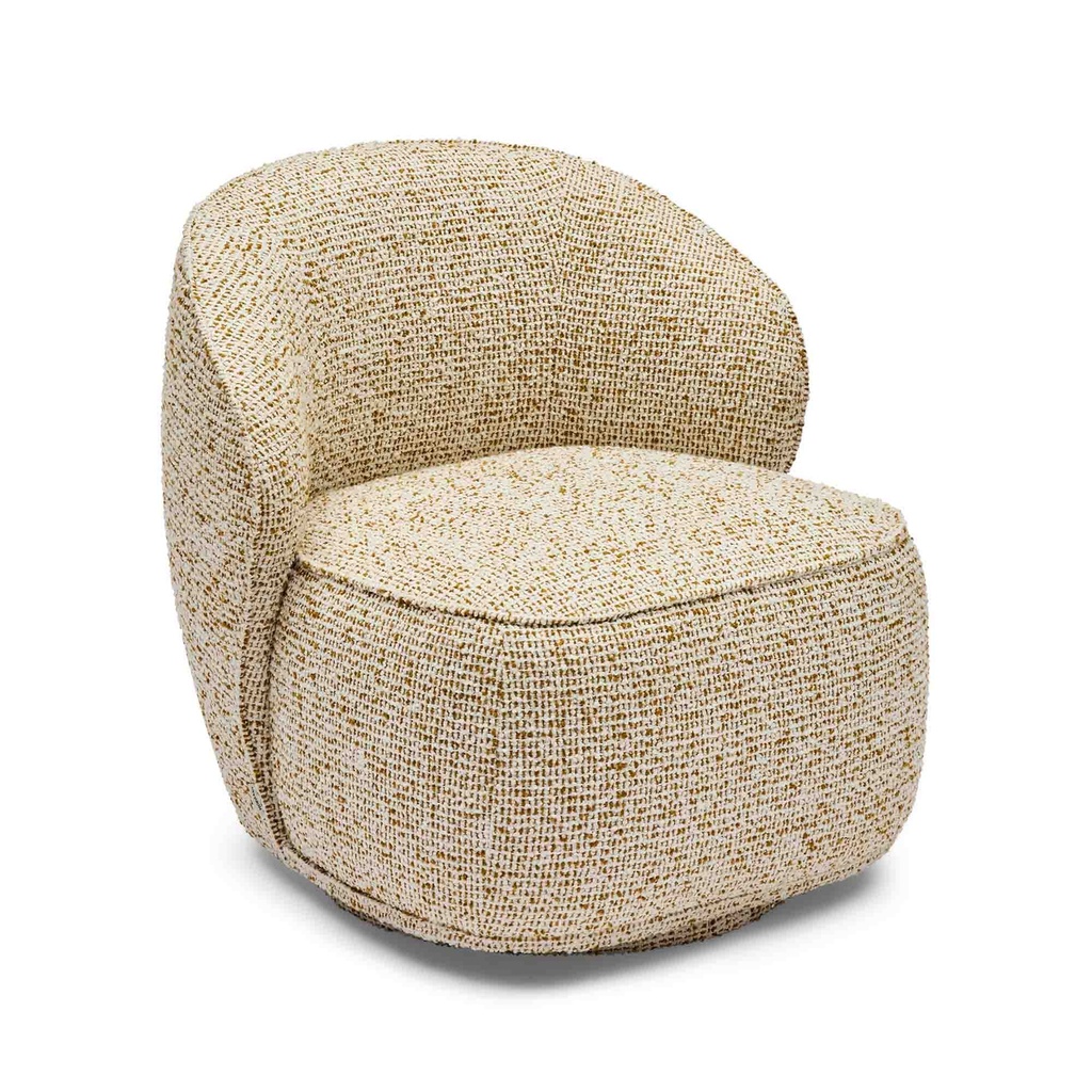 [F576] Saskia Swivel Chair Saffron
