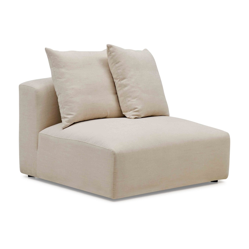 [F743] Madrid Modular Sofa Chair Dutch White